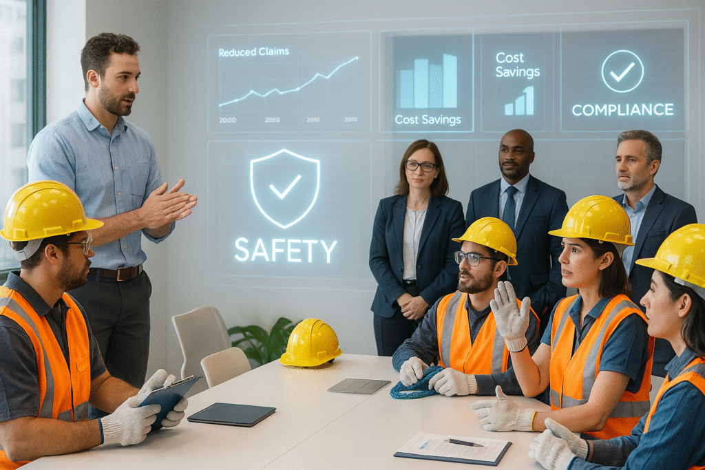staffing agency safety programs workers’ comp premiums